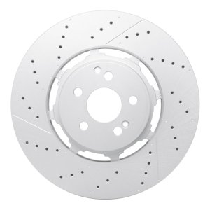 Mercedes-Benz Gls63 AMG Brake Rotor (1) - Rear - R1 Concepts - Geo-Carbon Rotor - Drill & Slot - `21-`25